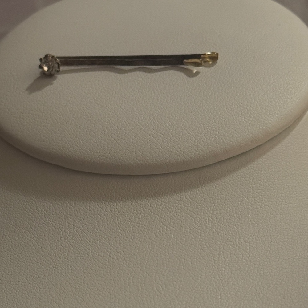 Classic Two-Tone Crystal Bobby Pin - Gold & Silver Tones